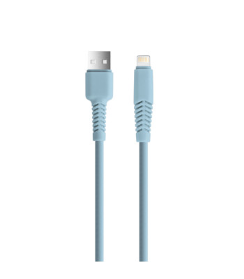 Setty kabelis USB - Lightning 1,5 m 2,1A KSA-L-1.523 mėlynas