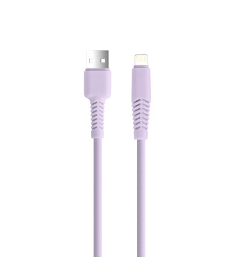 Setty kabelis USB - Lightning 1,5 m 2,1A KSA-L-1.529 alyvinė