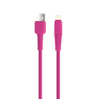 Setty kabelis USB - Lightning 1,5 m 2,1A KSA-L-1.526 pink