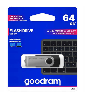 "Goodram pendrive" 64GB USB 3.0 Twister juodas