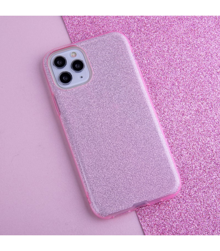 Glitter 3in1 dėklas Samung A50 / A30s / A50s rožinės spalvos