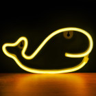 Neoninė LED lemputė WHALE šiltai balta Šikšnosparnis + USB FLNEO9 Forever Light