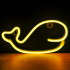 Neoninė LED lemputė WHALE šiltai balta Šikšnosparnis + USB FLNEO9 Forever Light
