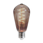 LED lemputė E27 ST64 4W 230V 2000K 250lm SF rūkyta amžinai šviesa