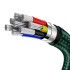 Baseus kabelis Cafule Metal PD USB-C - USB-C 2,0 m žalias 100W