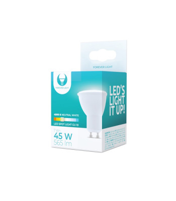 LED lemputė GU10 7W 230V 4500K 565lm Amžinoji šviesa