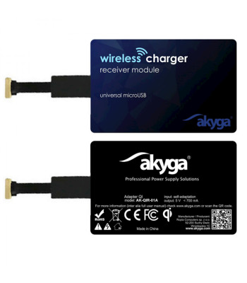 AKYGA adapteris QI AK-QIR-01A microUSB