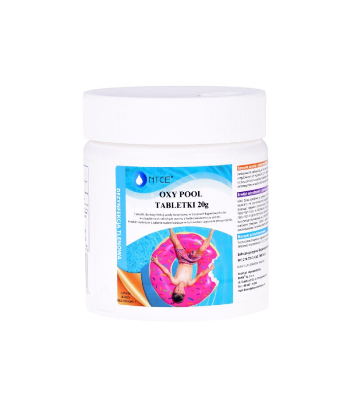 „Oxy Pool“ deguonies tabletės vandens dezinfekcijai baseinuose, sūkurinėse voniose, 0,5 kg BA0571