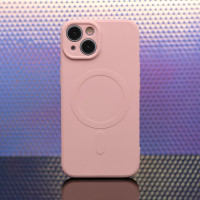 Paprastas "Color Mag" dėklas iPhone 15 6,1 rožinės spalvos