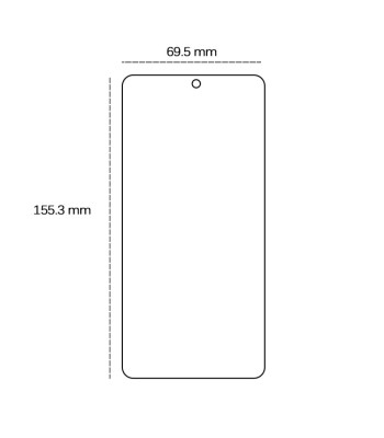 Grūdintas 2,5D stiklas, skirtas "Oppo Reno 11F 5G" (Global)