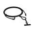 "Devia" kabelio pavadėlis 2in1 PD USB-C - Lightning 1,6 m 27W juodas reguliuojamo ilgio
