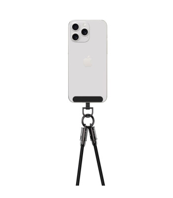 "Devia" kabelio pavadėlis 2in1 PD USB-C - Lightning 1,2 m 27W juodas