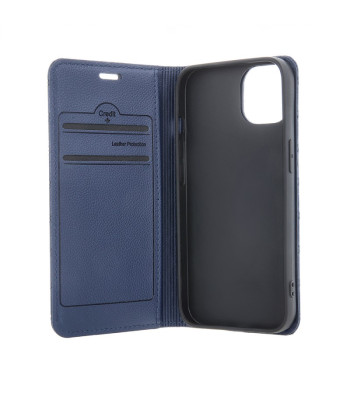 "Smart Caro" dėklas "Motorola Moto G34 5G" tamsiai mėlynas