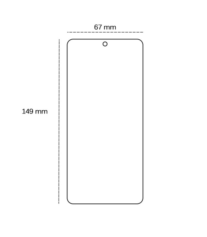 Grūdintas 2,5D stiklas, skirtas "Motorola ThinkPhone 25