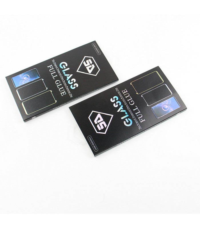 Grūdintas stiklas 5D, skirtas "Motorola Edge 50 Fusion", juodas rėmelis