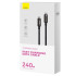 "Baseus" kabelis Tungsten PD USB-C - USB-C 3,0 m juodas 240W