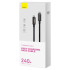 "Baseus" kabelis Tungsten PD USB-C - USB-C 1,0 m juodas 240W