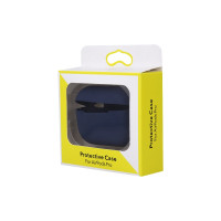 "Airpods Pro" tamsiai mėlynas dėklas su kabliuku
