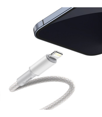 "Baseus" didelio tankio kabelis PD USB-C - Lightning 2,0 m baltas 20W