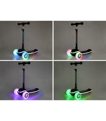 Balansinis paspirtukas SCOOTER 3 ratų SP0812 su spalvotomis šviesomis ir muzika