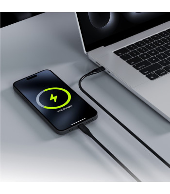 "Allity" kabelis AUC-02 USB-C - USB-C 1.0 m 60W juodas
