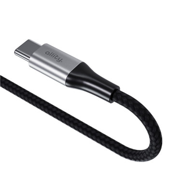 "Allity" kabelis AUC-01 USB-C - USB-C 1,0 m 100W juodas