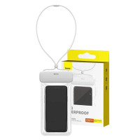 "Baseus AquaGlide" vandeniui atsparus telefono dėklas su skaidriu užraktu "Moon White
