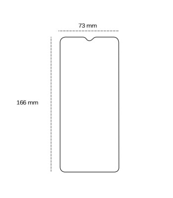 Grūdintas 2,5D stiklas, skirtas "Xiaomi Redmi 14C 4G