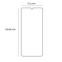 Apsauginis 2,5D grūdintas stiklas, skirtas "Samsung Galaxy A34 5G