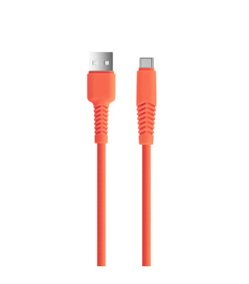 Setty kabelis USB - USB-C 1,5 m 2,1A KSA-C-1.5210 oranžinis