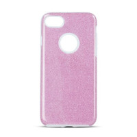 Blizgučiai 3in1 iPhone 15 6,1 rožinės spalvos