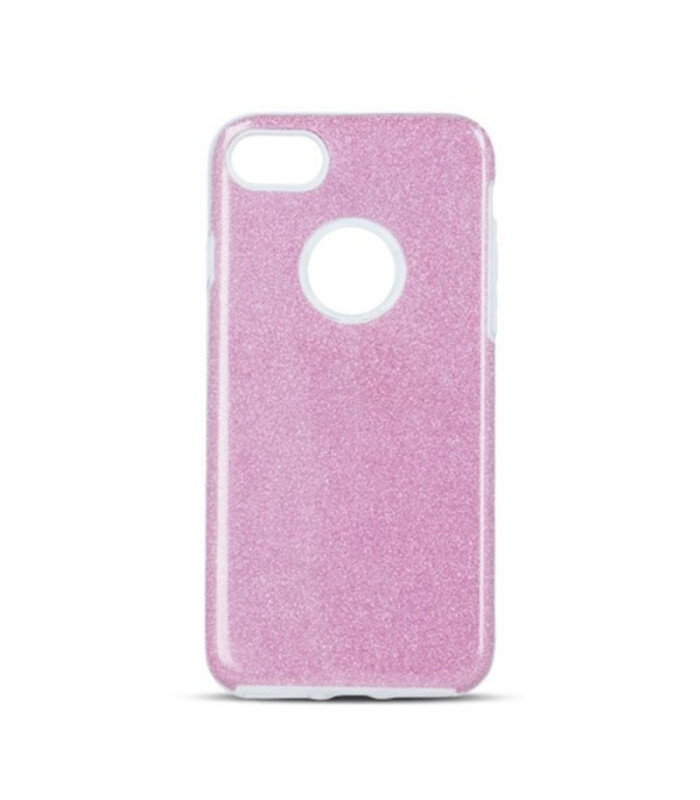 Blizgučiai 3in1 iPhone 15 6,1 rožinės spalvos