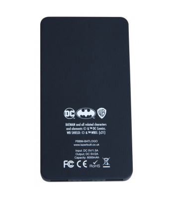 Batman power bank 6000 mAh šviesiai -Up Batman Logo