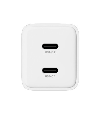 "Allity" sieninis įkroviklis GaN PD QC ATC-01-45WCC 2x USB-C 45W baltas