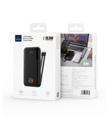"WIWU Power Bank" 10000 mAh Wi-P021 Baltas
