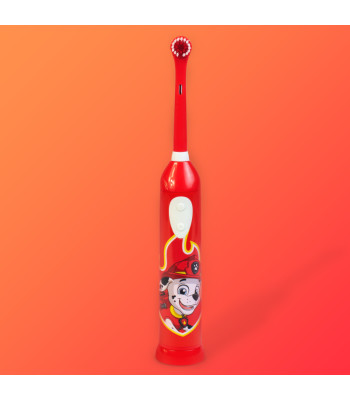 "Paw Patrol" svyruojantis vaikiškas dantų šepetėlis raudonas
