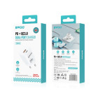 BWOO 20 W mini sieninis įkroviklis CDA156 USB-C, USB-A