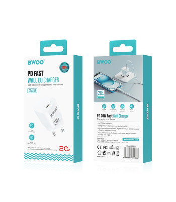 20 W mini sieninis įkroviklis CDA155 USB-C