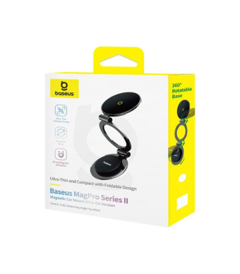 "Baseus MagPro Series II" magnetinis automobilinis laikiklis "Cosmic Black" versija