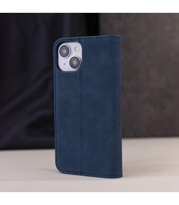"Smart Suede" dėklas "Samsung Galaxy A52 4G A52 5G A52S 5G" tamsiai mėlynas
