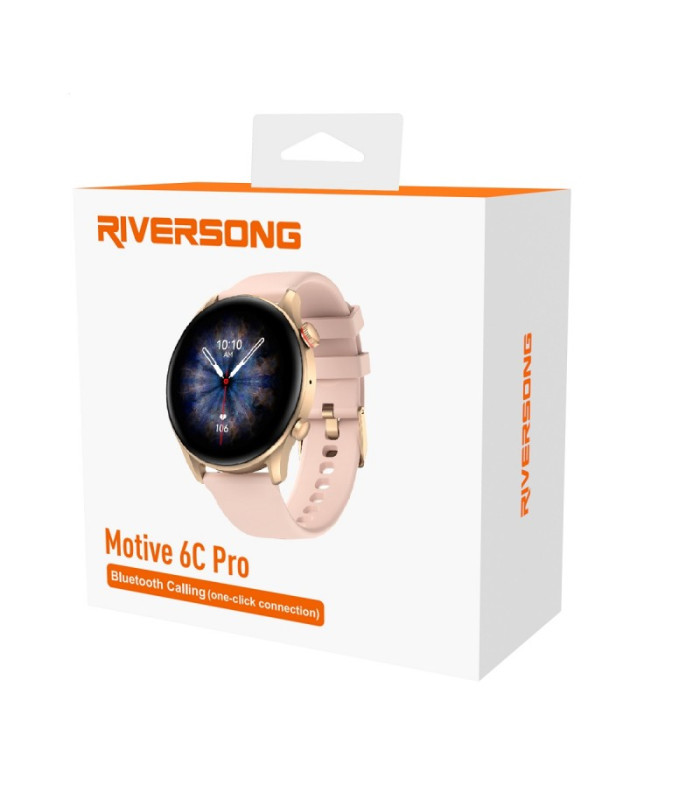 "Riversong" išmanusis laikrodis "Motive 6C Pro" rožinio aukso SW64