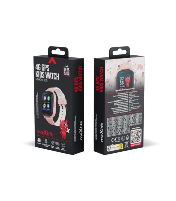 "Maxlife" išmanusis laikrodis 4G MXKW-350 rožinis GPS WiFi
