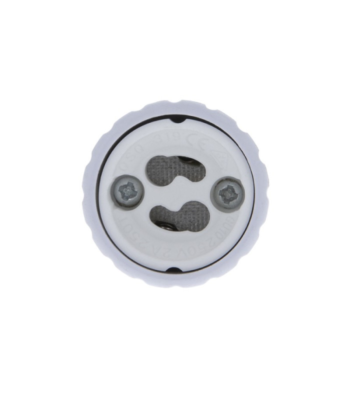 E27 į GU10 adapteris lempos laikikliams