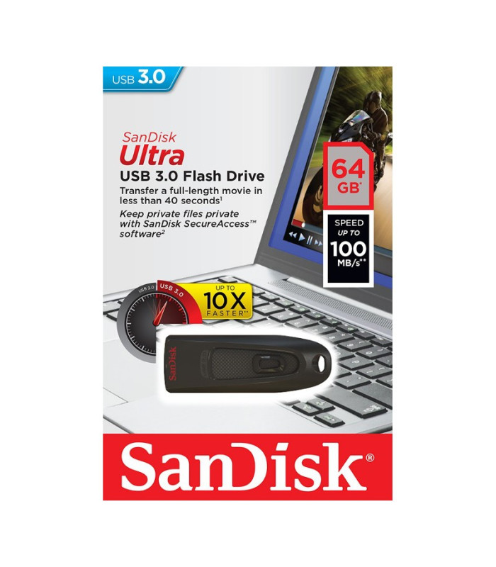 "SanDisk pendrive" 64GB USB 3.0 Cruzer Ultra