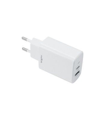 "Maxlife MXTC-10-30AC PD QC įkroviklis 1x USB-C 1x USB 30W baltas