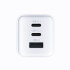 "Allity" sieninis įkroviklis GaN PD QC ATC-01-65WACC 2x USB-C 1x USB-A 65W baltas