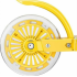Sulenkiamas geltonas dviejų ratų paspirtukas su LED ratais 3629