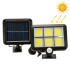 Lauko šviestuvas su saulės baterija SL-F120 6LED COB su pulteliu