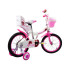 Vaikiškas dviratis Rožinis 16 colių ratais Happy Baby PR-1531