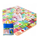 Vaikiški žaidimų kilimėliai su raidėm 130x180 cm su apsaugine folija nepraleidžiančia šalčio ir drėgmės